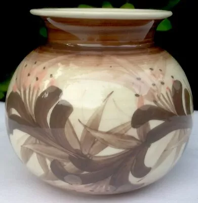 Buy Vintage Jersey Pottery Handpainted Floral Pattern 3.5  Tall Bowl • 8.99£