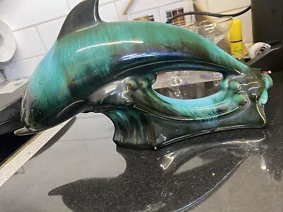 Buy Blue Mountain Pottery Dolphin, Green & Black • 7.50£
