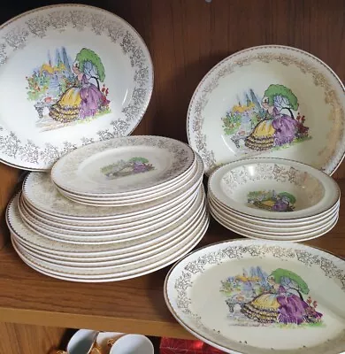 Buy Portland Pottery Cobridge China-25 Piece Job Lot: Dishes, Bowls,plates, Platter • 10£