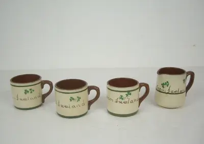 Buy Carrig Ware Lovely Vintage 'From Ireland'  3 X Coffee Cups And Milk Jug Creamer • 12.99£