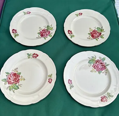 Buy Alfred Meakin Lancaster Rose Plates X4 • 20£