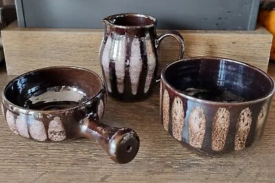 Buy Hastings Pottery Jug/Soup Bowl/Sugar Bowl D Lucas Vintage Studio Pottery Lustre • 20£