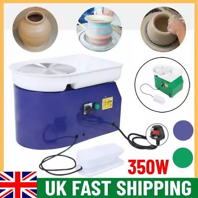 Buy DIY Electric Pottery Wheel Ceramic Machine Clay Work Craft Kit 350W 24cm UK • 123.80£