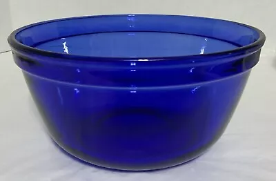 Buy Vintage Cobalt Blue Anchor Hocking 2.5 Qt Glass Mixing Bowl • 21.02£