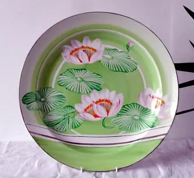 Buy Art Deco Grays Pottery Large Lily Pad Hand Painted Charger 1934 Olympia Exhibit • 95£