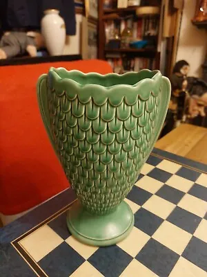 Buy Vintage 1960s RARE Ceramic Sylvac Fish Scale 26cm Green Vase 2712 • 39.99£