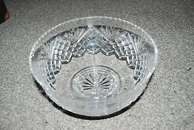 Buy Royal Brierley Crystal Glass-A Footed Round Bowl 24 Cm,English Schools F.A. • 4.95£