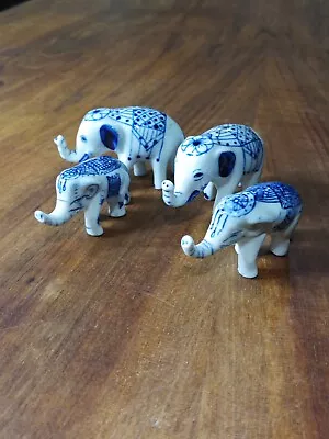 Buy Vintage China Elephants Set Of 4 • 12£