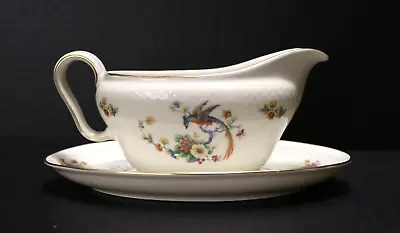 Buy Vintage THOMAS Bavaria Germany Attached Bird Gravy Boat Ivory Fine Porcelain • 47.29£