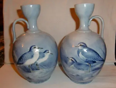 Buy Pair Of Cauldon Donald Birkbeck Handpainted Bird Vases • 245£