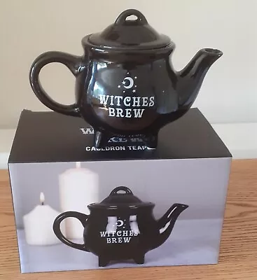 Buy Wiches Brew Black Cauldron Teapot - New And Boxed • 8.50£