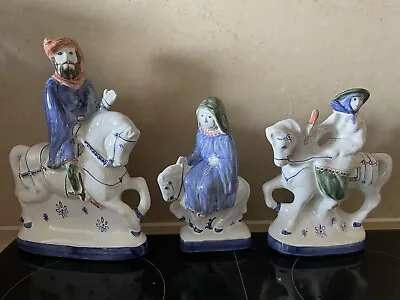 Buy RYE POTTERY 3 Figures: Wife Of Bath, Knight, Nun Prioress, In V. Good Condition • 60£