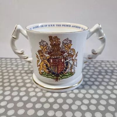 Buy Aynsley Fine Bone China Prince Andrew & Sarah Commemorative 2 Handled Mug • 6.90£