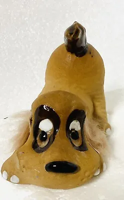 Buy Brown Dog Clay Pottery Handmade Signed 3” • 13.93£