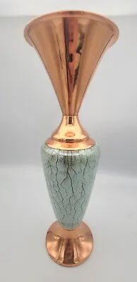 Buy Vintage Hand Painted DELFT Holland Delftware Copper Vase • 18.92£
