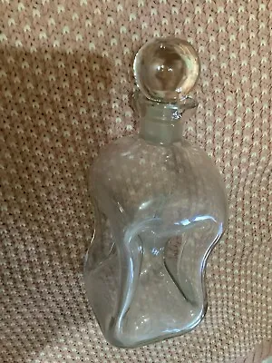 Buy Holmegaard  Decanter Kluk Kluk Clear Pinched Glass Decanter With Stopper • 25£