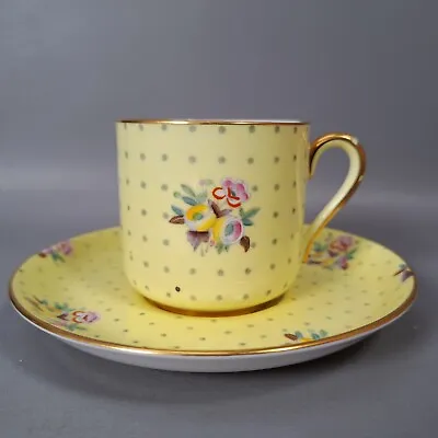 Buy Vintage Yellow Spode Old Concord Copeland Small Cup And Saucer Ditsy Pretty • 35.99£