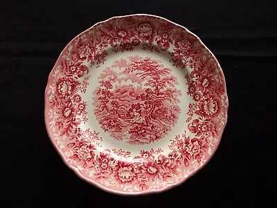 Buy Traditional Alfred Meakin 'Romance' Decorative Vintage Pink Staffordshire Plate • 19.99£