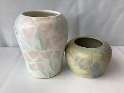 Buy 2 Carol Wynne Morris Conwy Pottery Vases - Studio Pottery • 16.95£