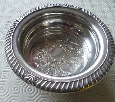 Buy Vintage Patterned Silver Plate Dish - 15cm Diameter • 2.99£