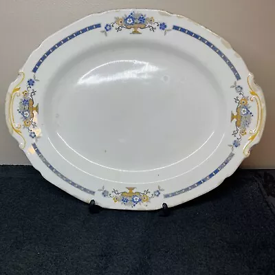Buy Antique Grindley & Co England Blue & Yellow Floral Duchess Platter. Rare Find! • 17.99£