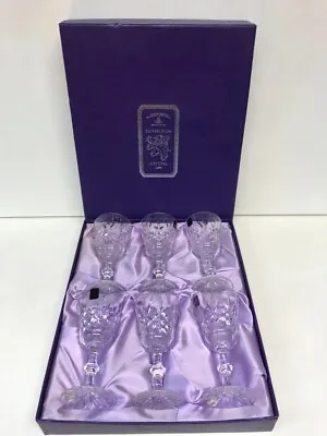 Buy Edinburgh Crystal Wine Glasses Set Of Six In Original Presentation Box  • 20£