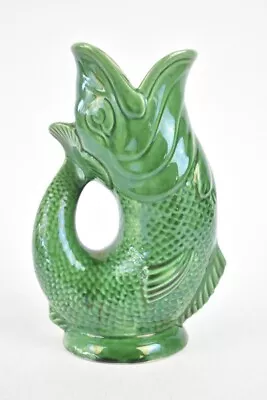 Buy Dartmouth Pottery Fish Green Ceramic Gurgle Jug Vase Vintage 42cm Tall • 29.99£