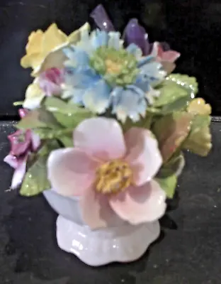 Buy Vintage Coalport 12 Cm Bone China Floral Bouquet Decorative Ornament • 5.50£
