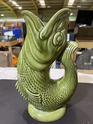 Buy Gluggle Glug Jug Dartmouth Pottery Glug Fish Vase • 24.99£