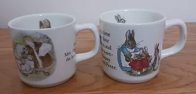 Buy Pair Of Wedgewood 'Peter Rabbit' Childrens Mugs • 7.50£