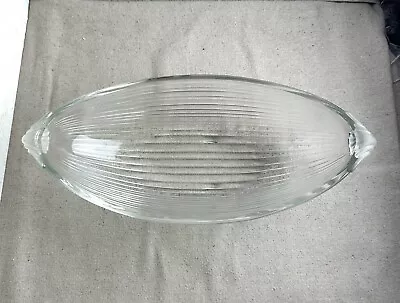 Buy Mikasa Ribbed Crystal Bowl With Frosted Sides, Vintage 1980's, Unmarked • 12.53£
