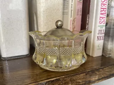 Buy Vintage Glass Jam Pot With Lid. Preserve Container • 0.99£