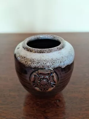 Buy Vintage York Rose Studio Pottery Small Bud Vase - Very Good Condition • 7.50£