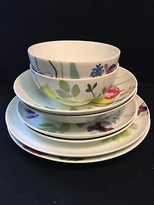 Buy Portmeirion Water Garden Dinnerware 8 Pieces Plates And Bowls • 40£