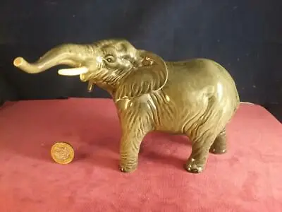 Buy Beswick Model Of A Elephant Trunk Streching  974 Hand Painted Free P & P • 59.99£