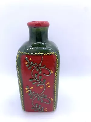 Buy Del Rio Salado Spain Small Olive Oil Jar Hand Painted Green Red Yellow • 14.21£
