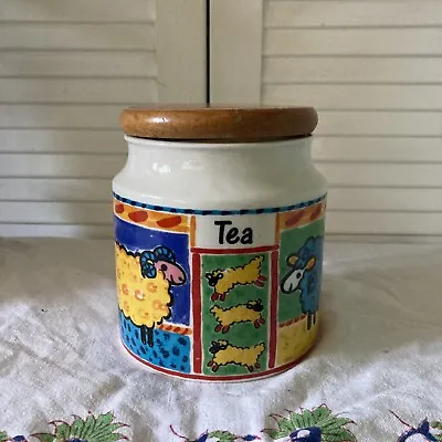 Buy Vintage Dunoon Stoneware Jane Brookshaw Farmyard Theme Ceramic Tea Jar Caddy • 12.99£