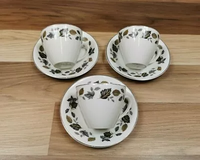 Buy 3 X Alfred Meakin Springwood Cups & Saucers • 10.99£