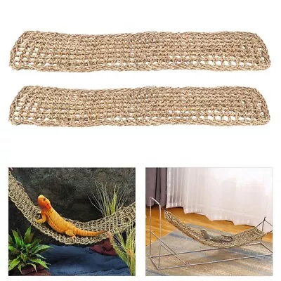 Buy  2 Pcs Glass Animals Small Container Climbing Pet Hammock Chaise Longue • 22.48£
