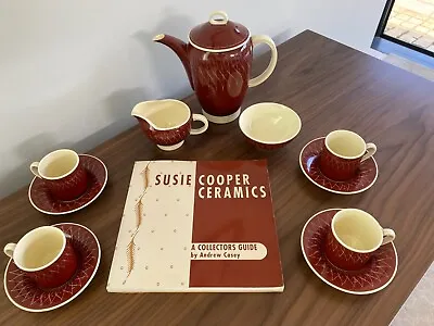 Buy Susie Cooper Coffee Set & Rare Collectors Guide • 55£