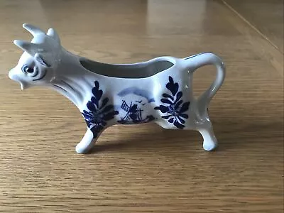 Buy Delft Blue And White Pottery- Cow Creamer • 5£