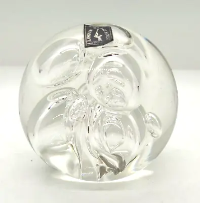 Buy Langham? Glass Paperweight 8cm Clear Controlled Bubble • 9.49£
