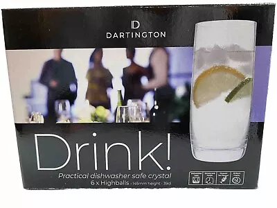 Buy Dartington Crystal Highball Glasses X 6. New & Boxed • 25£