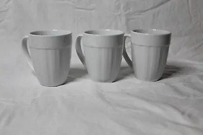 Buy 3x - Corningware 12oz French White Porcelain  Coffee Mugs Tea EUC • 16.10£