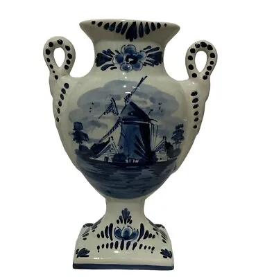 Buy Delfts Blauw Holland Pottery Small Vase  • 7.25£