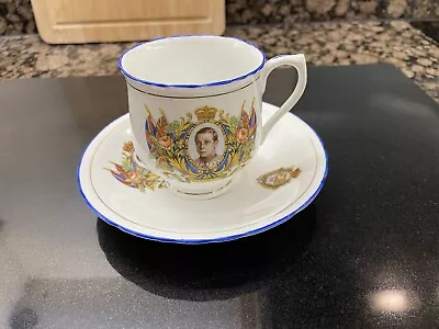 Buy English, Sutherland China King Edward Viii 1937 Pottery Coronation Cup & Saucer • 12.50£