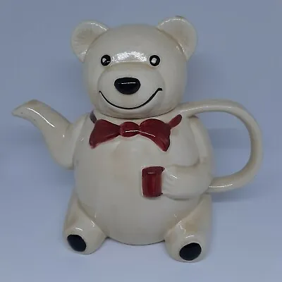 Buy Vintage Price & Kensington Teapot P&K Novelty Teddy Bear Red Ribbon Tea Pot • 9.99£