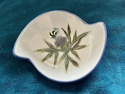 Buy Highland Stoneware Scotland Hand Painted Quaich Thistle And Bee Design Signed • 25£