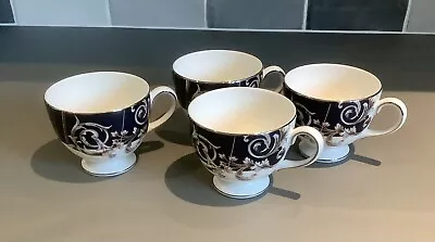 Buy Four Wedgwood Renaissance Blue Bone China Teacups / Tea Cups, Unused,  Set Of 4 • 29.99£
