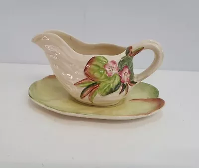 Buy Clarice Cliff Newport Pottery Water Lily Sauce Gravy Boat Jug & Lily Pad Plate • 45£